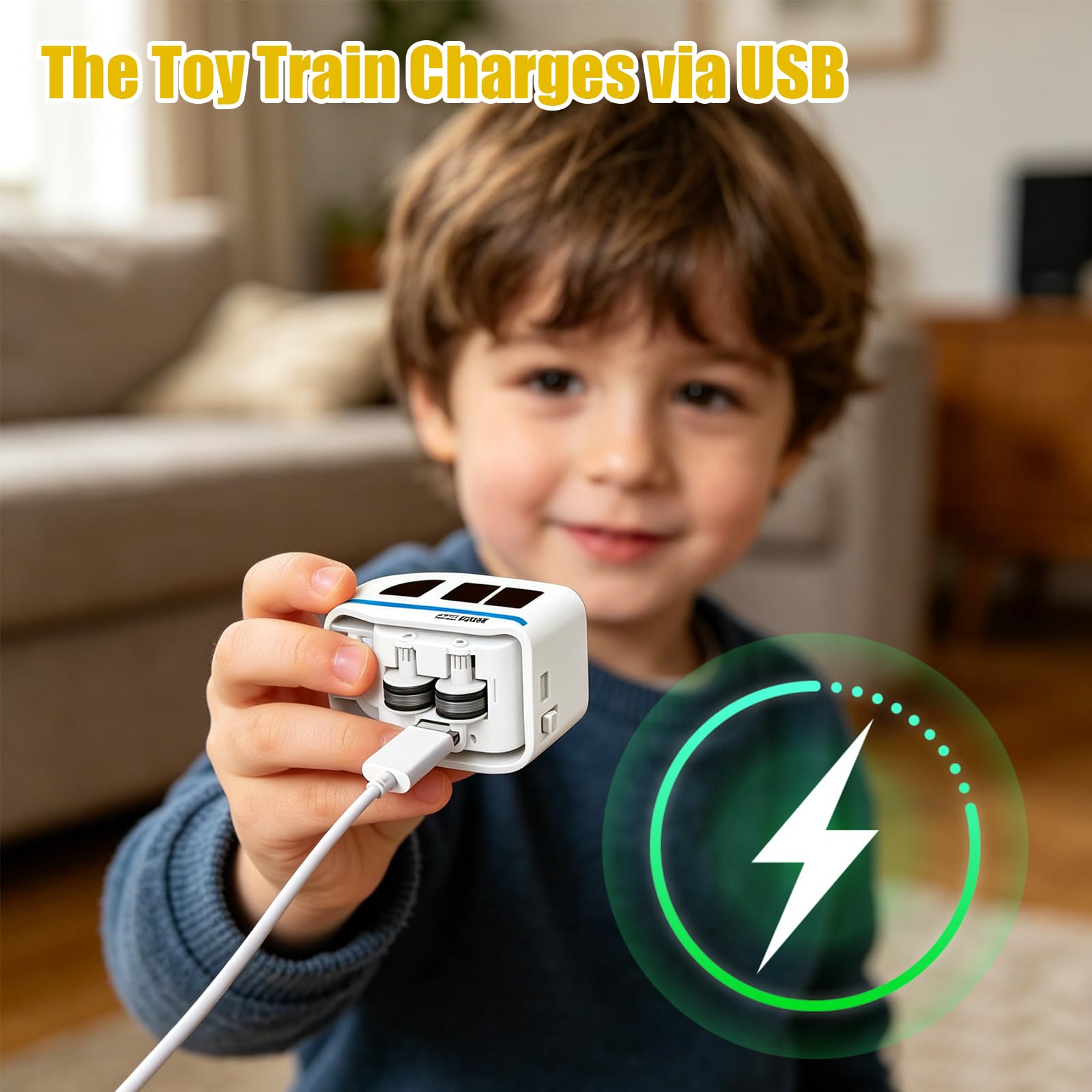 DIY Montaggio Rail Treno Elettrico,Creativo Magnete Treno per Bambini