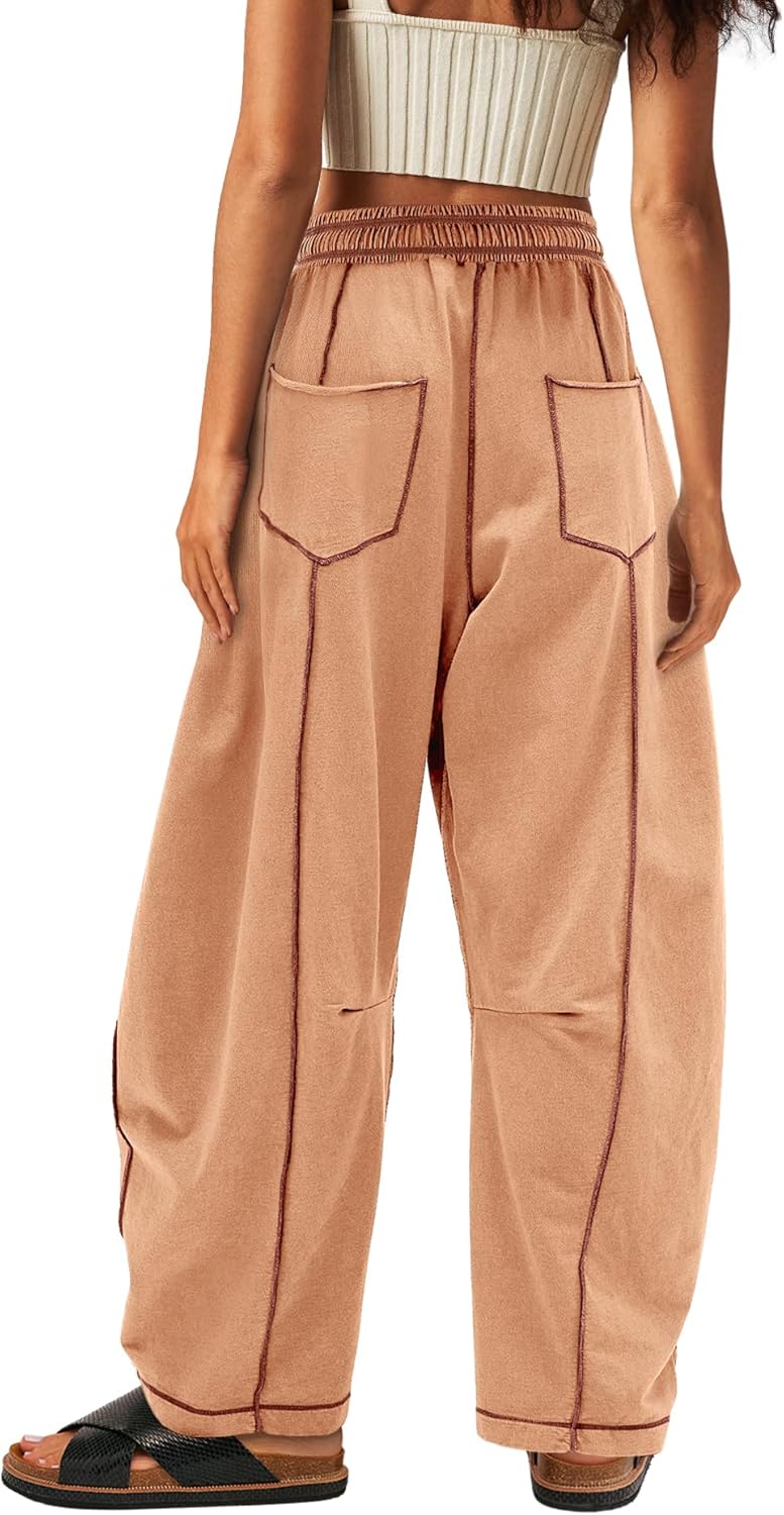 Yanekop Women's Baggy Wide Leg Palazzo Pants - Image 2