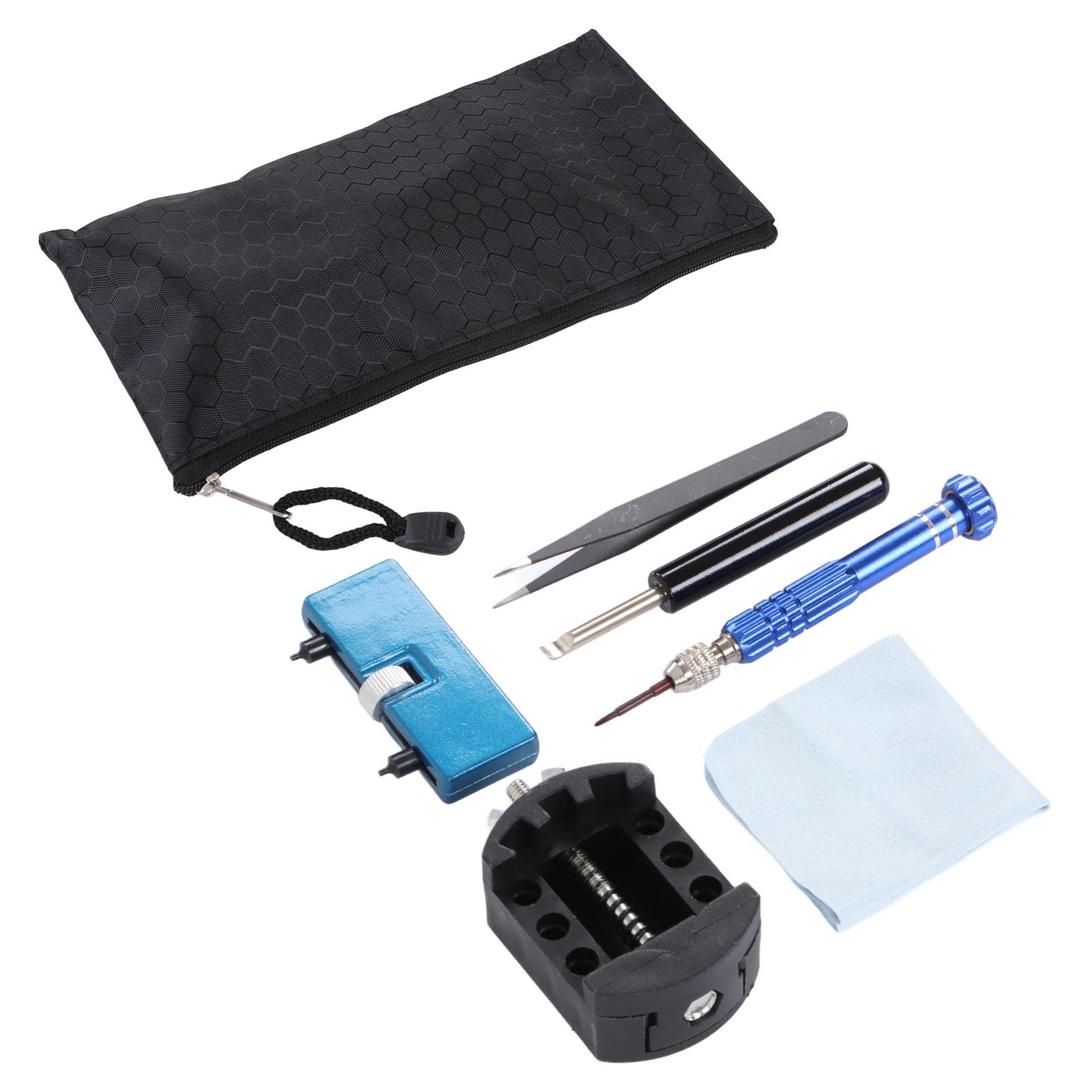 Uhrenbatterie-Ersatzset, blau und schwarz, legierter Stahl, Reparatur-Set d Schäden für Uhrwerk-Ersatz