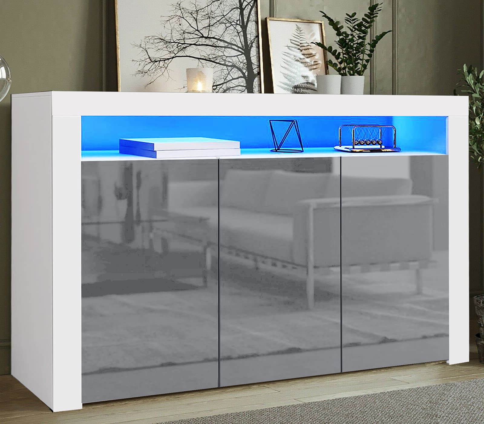 Buy Led Sideboard With RGB Led Lights +Remote For Living Room