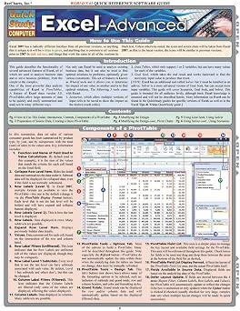 Excel Advanced: QuickStudy Laminated Reference Guide (Quick Study Computer)