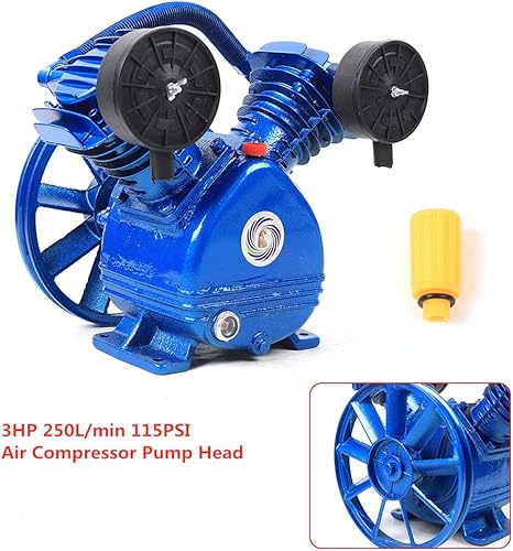 Miniatura 5 de Cabezal de bomba de compresor de aire, cabezal de reemplazo de bomba de compresor de aire tipo V 3HP para reparación de automóviles de fábrica de la
