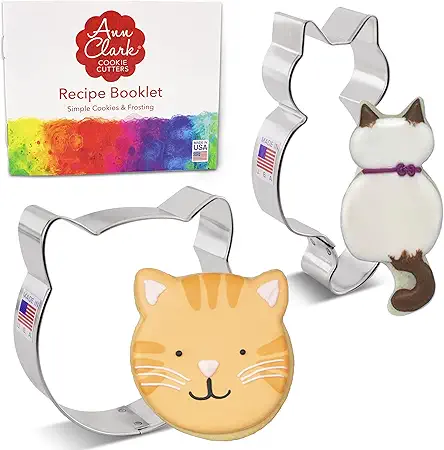 Cat Cookie Cutters 2-Pc. Set Made in the...