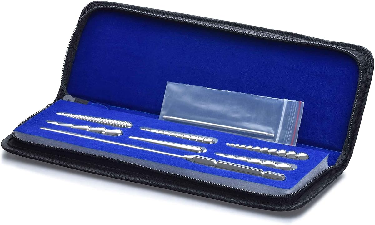 Mens-Shop24 Dilatoren Set D7 – Profiset Harnröhren Dilator Penis Plug Bougiestifte Sexspielzeug für Männer – 6-teilig nach Hegar Ø von 5-12 mm