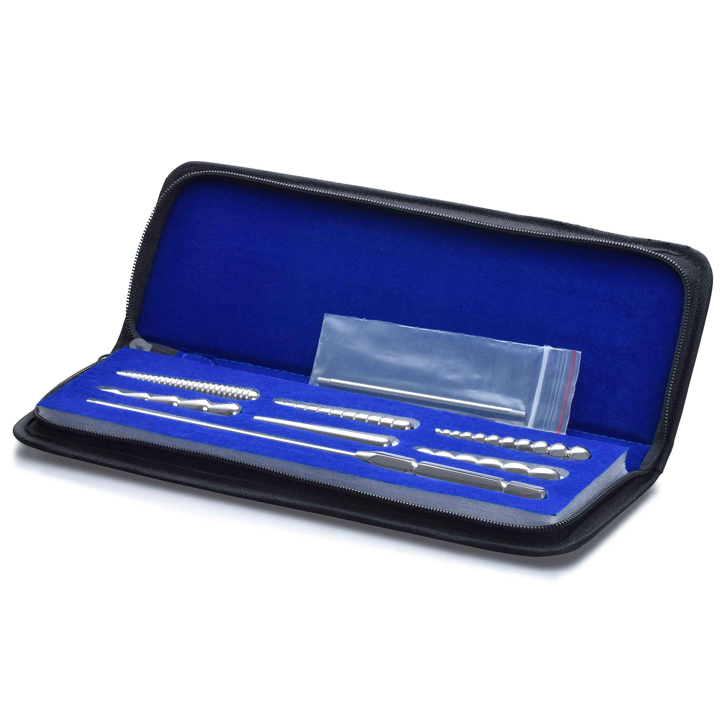 Mens-Shop24 Dilatoren Set D7 – Profiset Harnröhren Dilator Penis Plug Bougiestifte Sexspielzeug für Männer – 6-teilig nach Hegar Ø von 5-12 mm