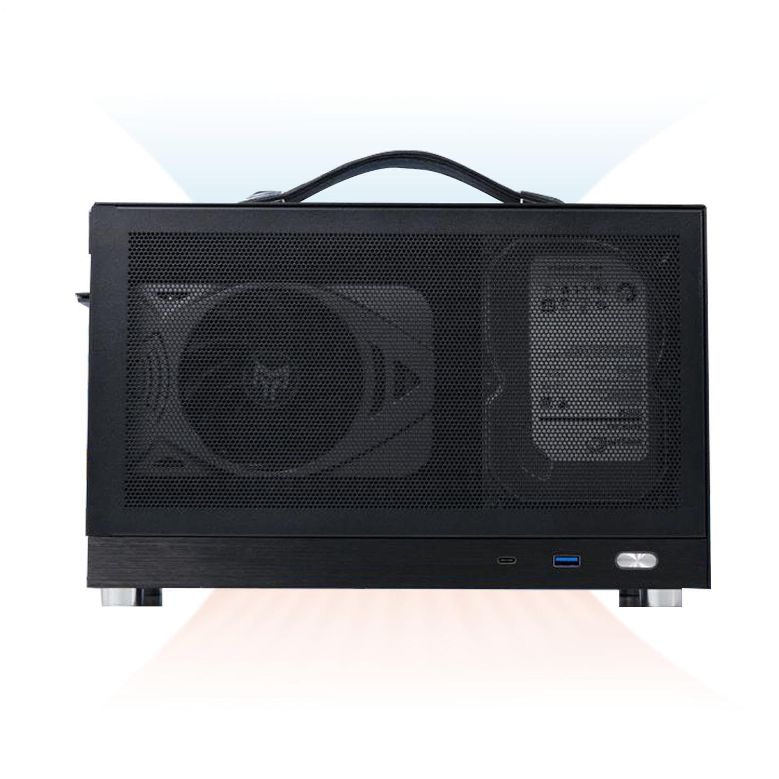 Box host per computer - ventilato, cornice durevole | Custodia per | PC desktop per il personale 'ufficio, giocatori di casa, studenti, singoli utenti, configurazione di workstation compatta,