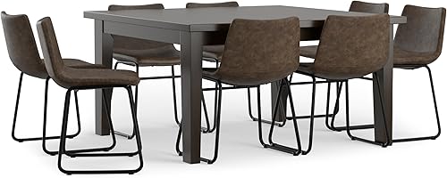 Miniatura 14 de SIMPLIHOME Warner - Silla de comedor moderna de mediados de siglo (juego de 2) en piel sintética vegana marrón envejecida, para el comedor Marrón