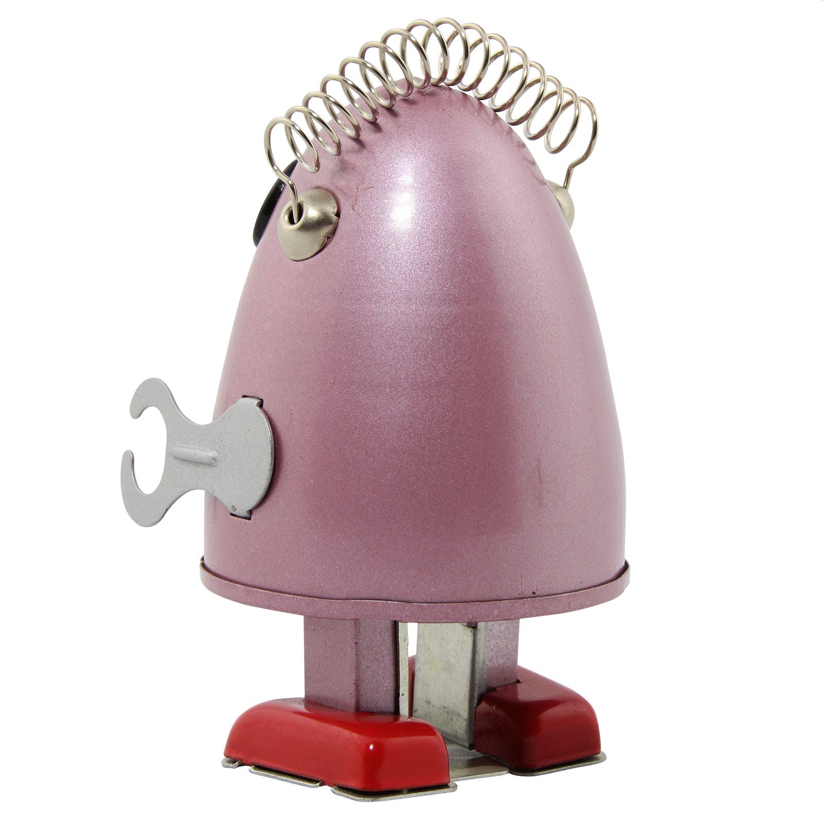 Freak Scene Robot Giocattolo - Robot Uovo - Rosso - Bordeaux - Robot di Latta - Giocattoli da Collezione