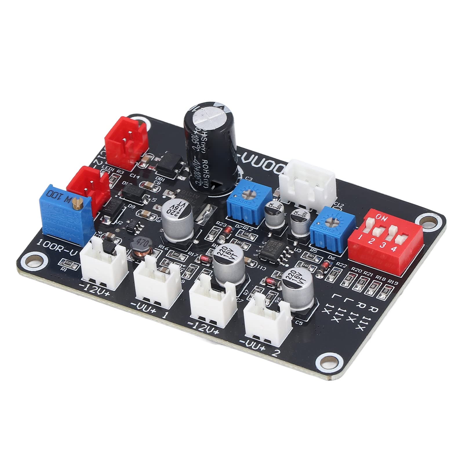 Pannello Driver VU Meter, Scheda Driver VU Meter DB Amplificatore di Potenza Livello Audio Modulo Driver Retroilluminazione per Conversione Audio Auto Domestica Fai-da-Te, Giradadi