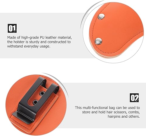 Miniatura 9 de Podadora de cuero para jardín, podadora de piel sintética, bolsa de tijeras de peluquería para jardinería