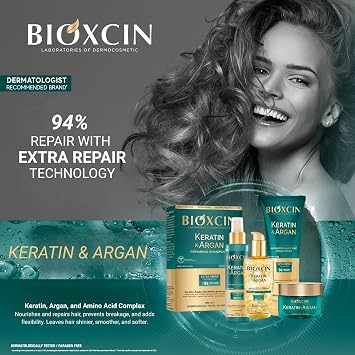 Bioxcin Keratin & Argan Shampoo 300ml