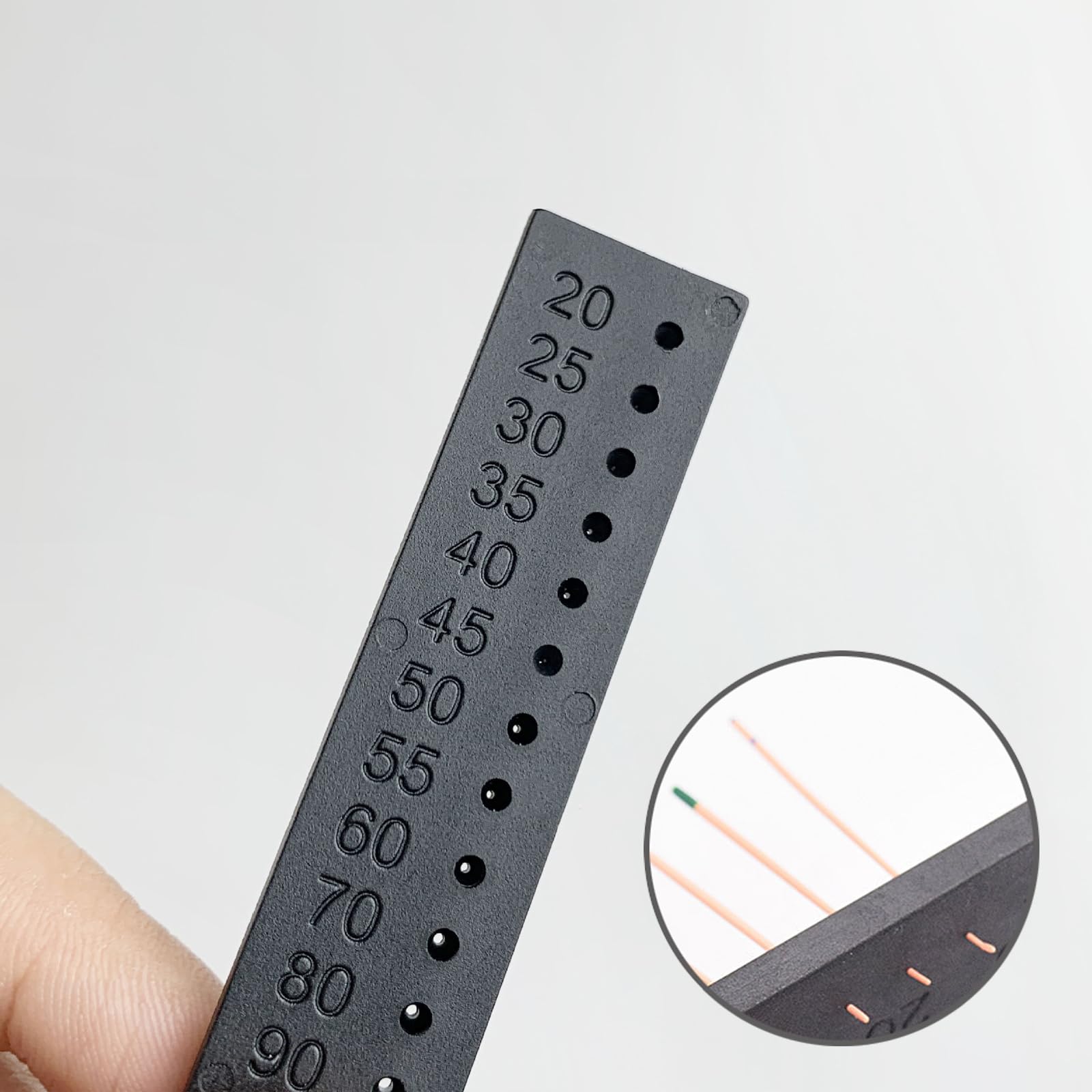 1 règle dentaire Endo pour gutta percha, règles de mesure endodontique, jauge en plastique pour points Gutta Percha