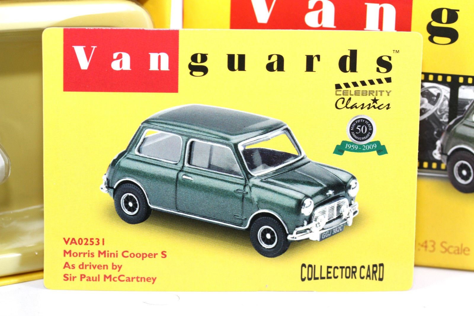 corgi vanguards morris mini cooper S driven by sir paul mc cartney