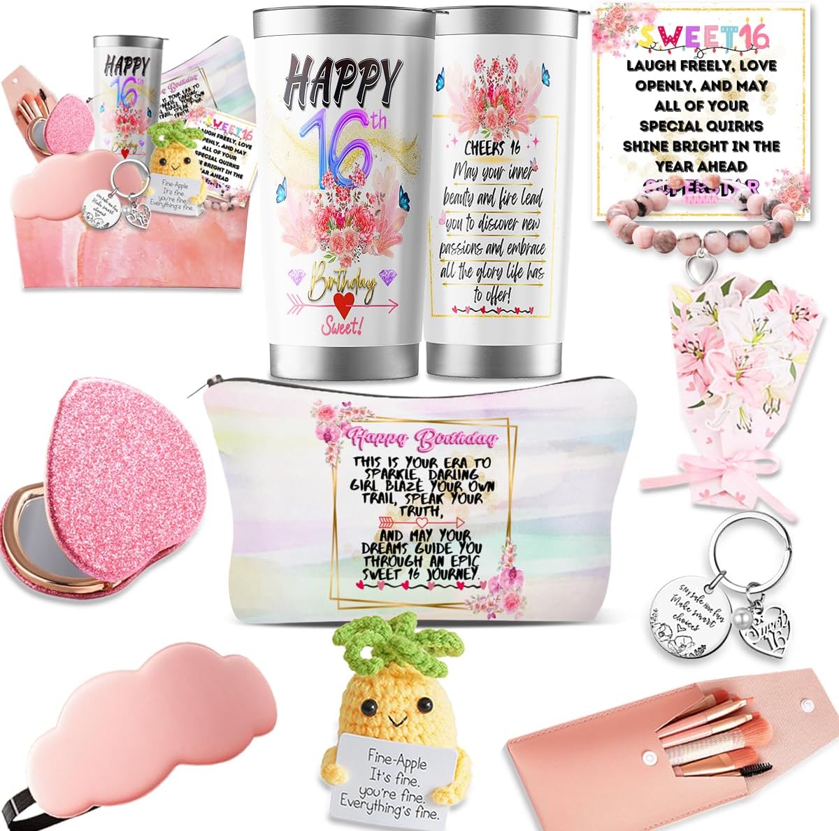 Amazon.com | ShinnyWis Sweet 16 Gifts for Girls,16th Birthday Gifts for ...