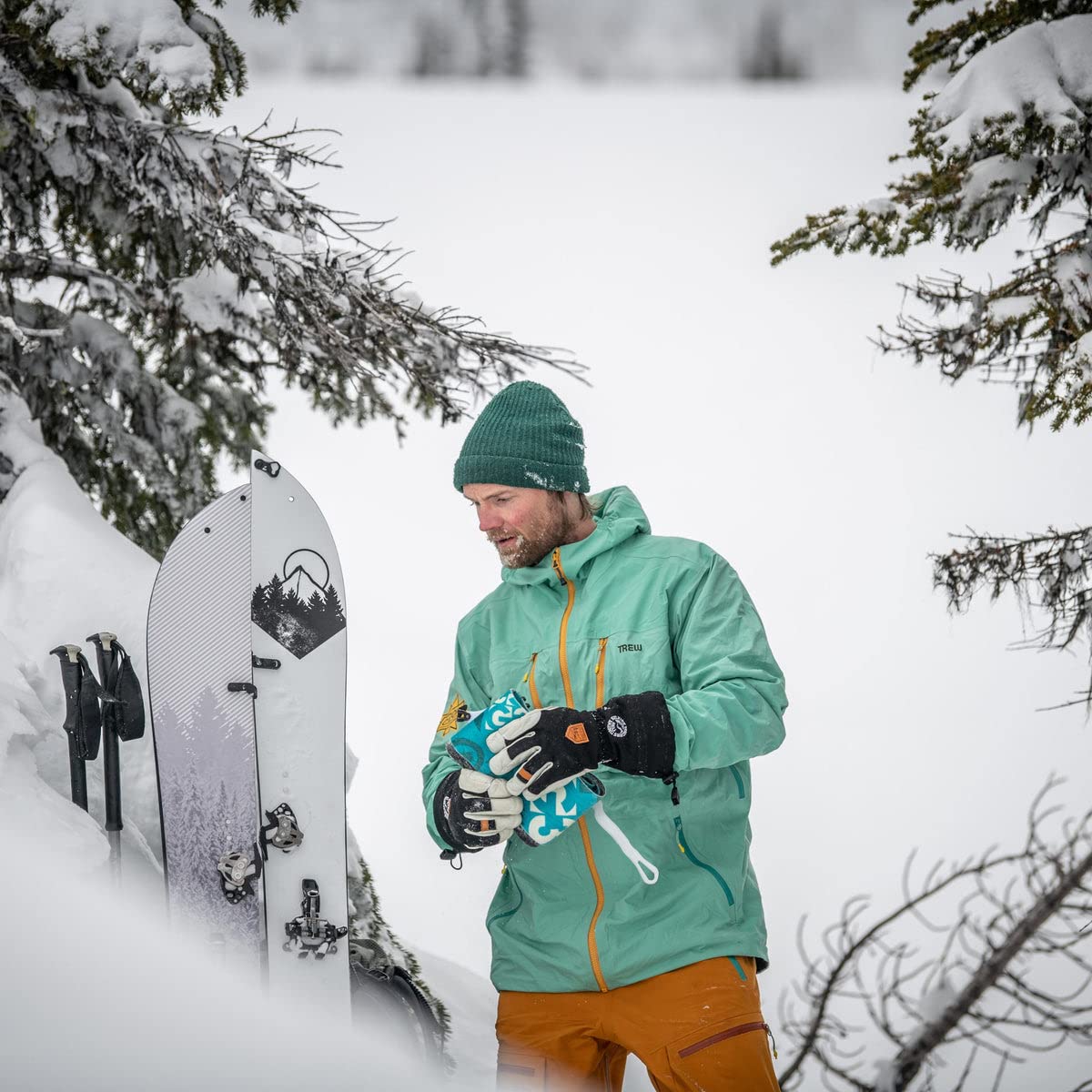 Weston Backwoods Carbon Powder Freeride Snow Surfing Trees Tapered Directional Splitboards 2023 - 163W