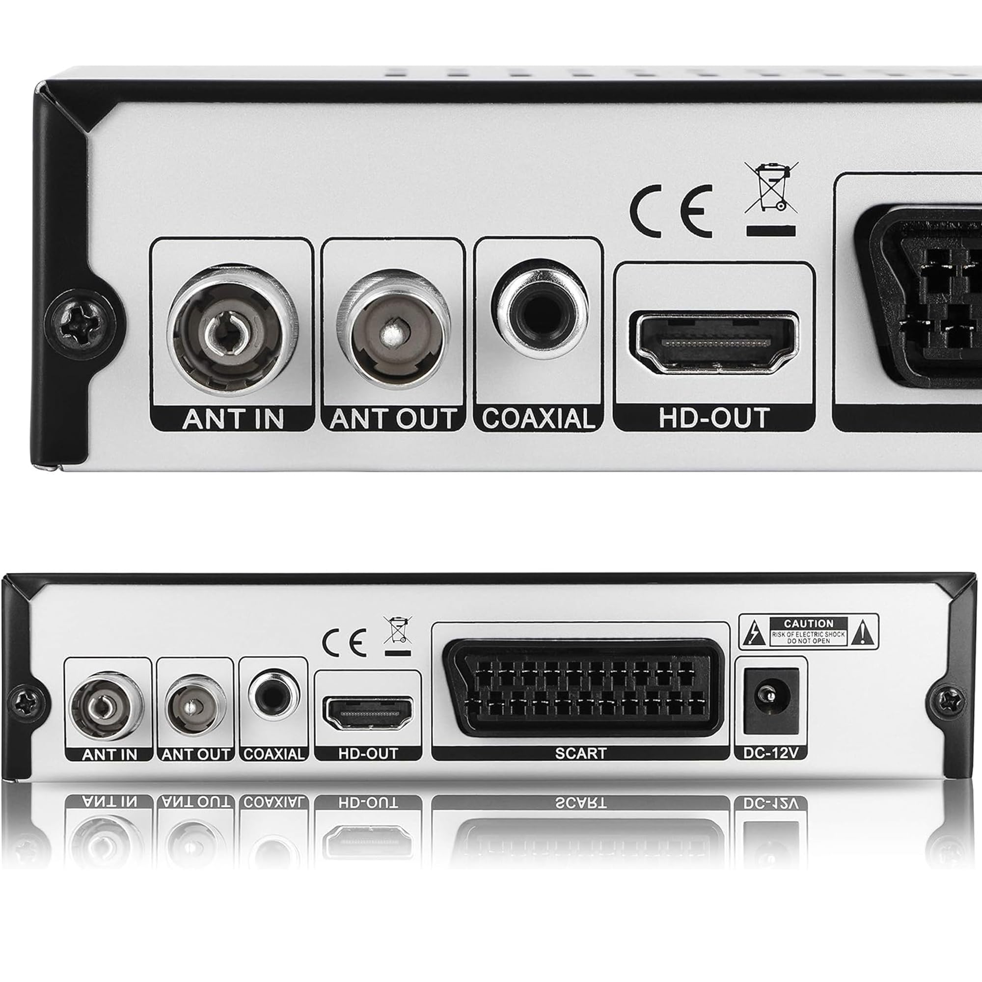 HD-Line Tempo 4000 Decodeur TNT HD pour TV/Full HD Decodeurs TNT Peritel/HDMI Décodeur, Demodulateur, Recepteur, Boitier, Adaptateur HEVC, Tuner, Noir, tmp4000