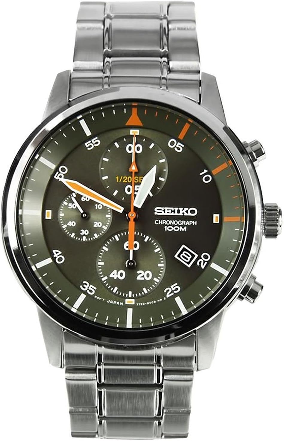seiko chronograph green