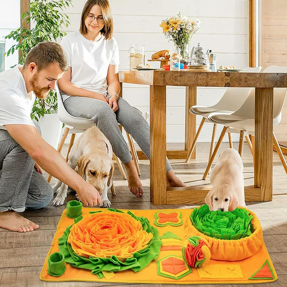 Hundespielzeug, Schnüffelmatte, Nasengeruch, Training, Schnüffelpad, Hunde-Puzzle-Spielzeug, waschbar, langsamer Futternapf, 1 Stück 01