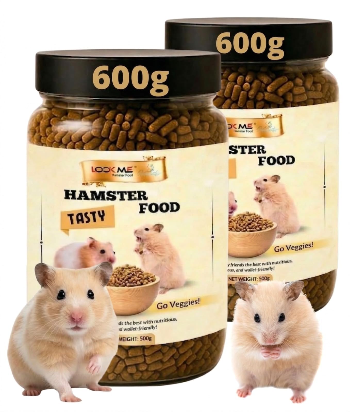 Hamster Food 600g x 2 Packs | Balanced Daily Nutrition for Small Pets | Natural Grains, Seeds & Veggies | Energy & Wellness-image-28
