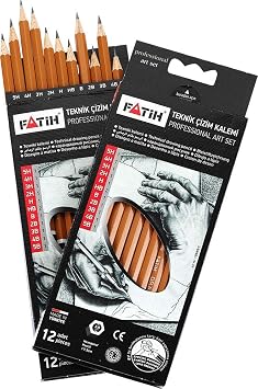 Fatih FA15095KL0F Teknik  izim Kalemi Profesyonel Set, 12li Paket