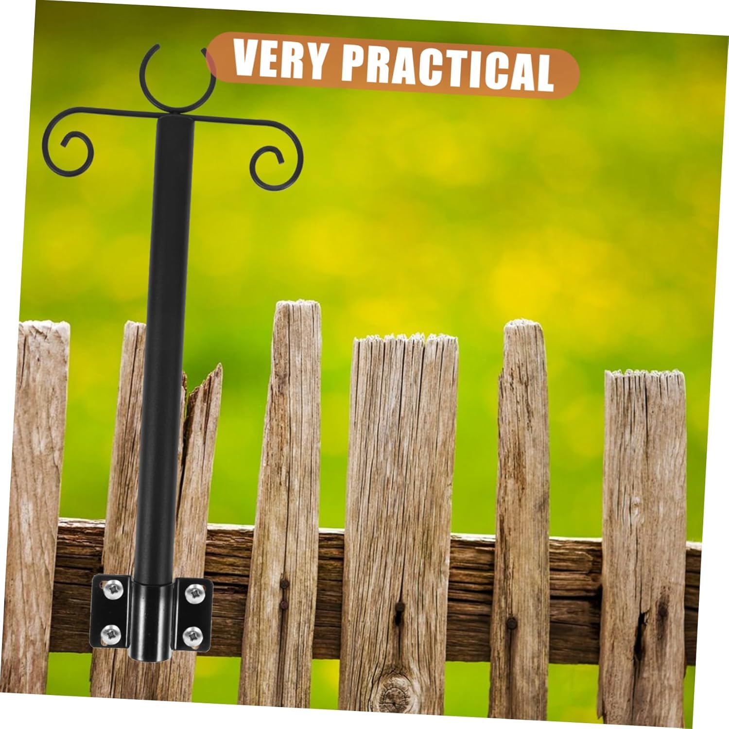 Milisten 1set Outdoor String Light Hanging Poles Heavy Duty Support Rods for Bird Feeders and Decorative Lights Easy Installation for Gardens and Patios
