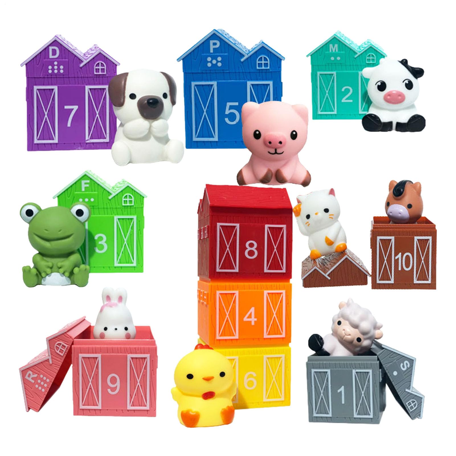 Handpuppen, pädagogisches Spielzeug und Bauernhoftiere für Kinderpuppen, für und Mädchen, Neujahr, Vorschule, kleine Geburtstage, Weihnachten