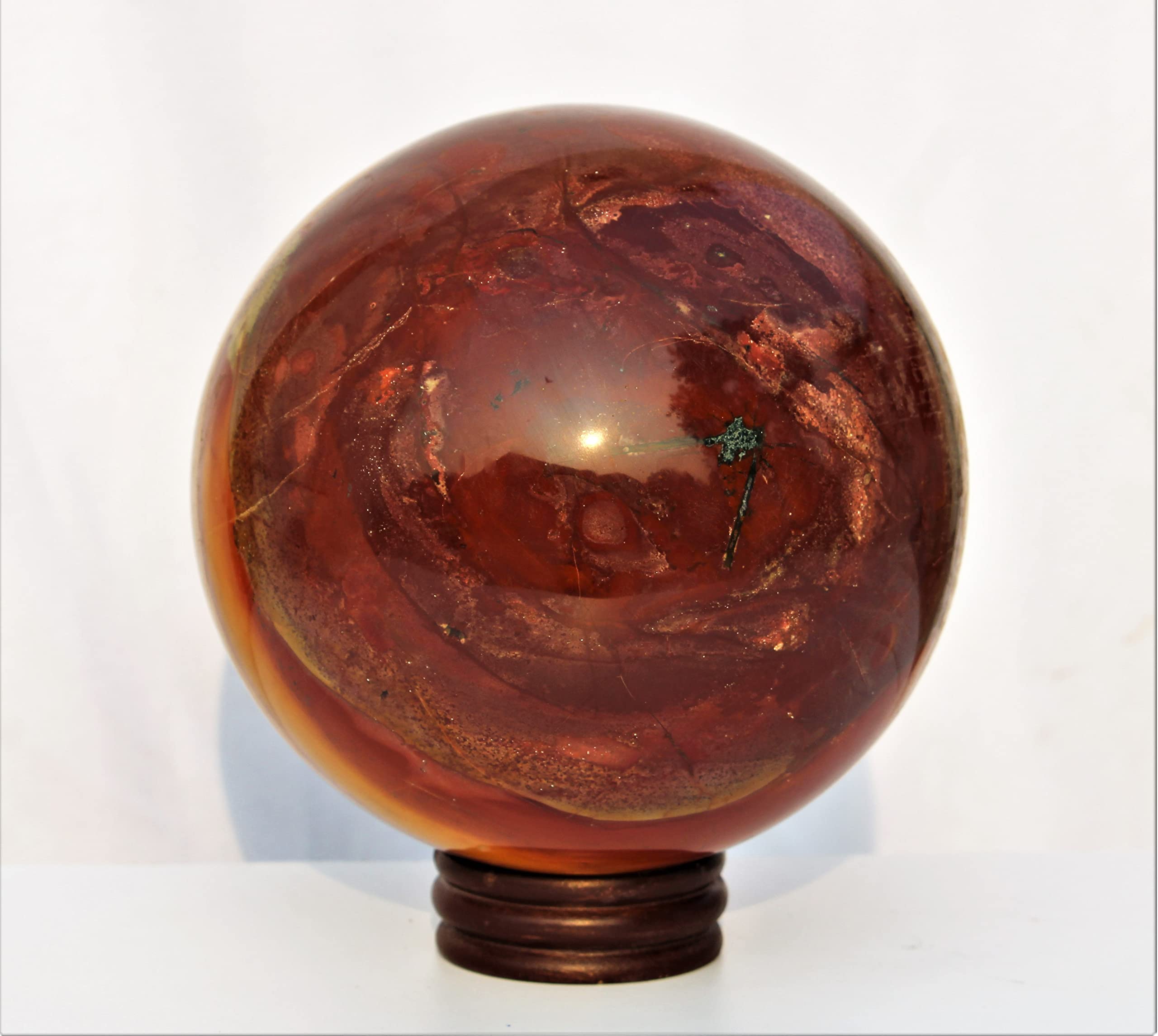 Superb Huge Size Natural Polished Red Ocean Jasper Crystal Stone Sphere (170mm) Chakra Healing Quartz Big Ball Minerals Specimen Orb