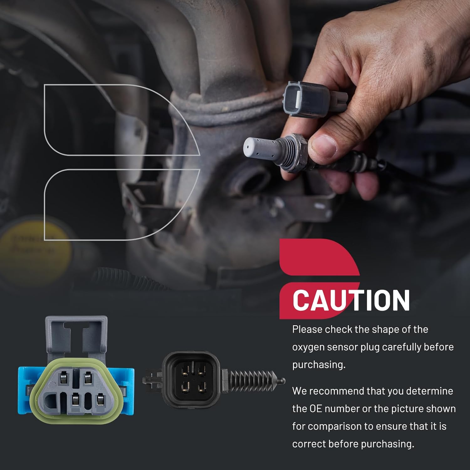 BDFHYK Oxygen Sensor Upstream Downstream O2, Compatible with Chevrolet Captiva Sport Equinox 2008-2010 Malibu, Compatible with GMC Terrain,Compatible with Pontiac G6,234-4530,234-4242 Replacement 2PCS