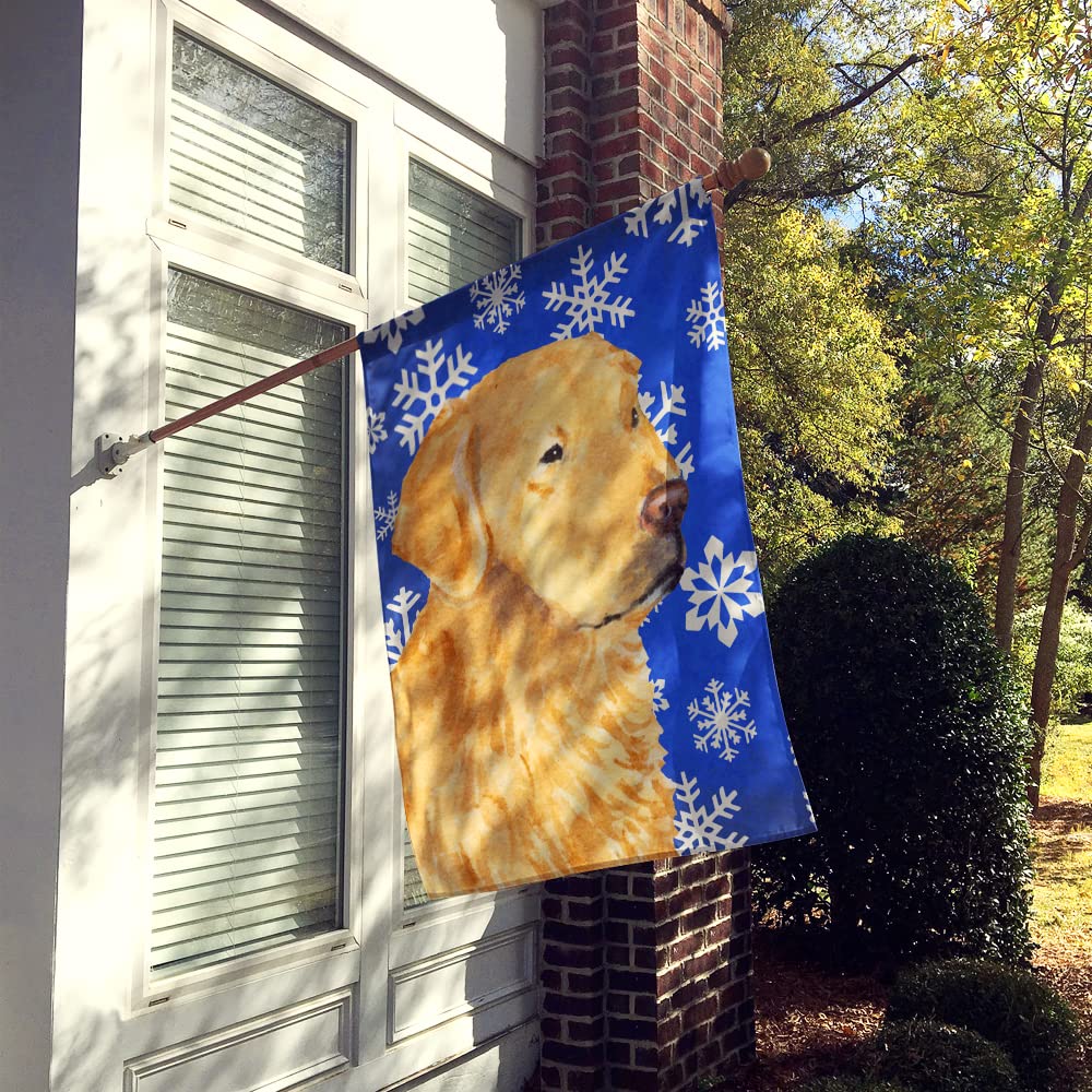 Caroline's Treasures Ornamental Natalizio In Ceramica Con Golden Retriever E Fiocchi Di Neve – Multicolore 7,1 Cm