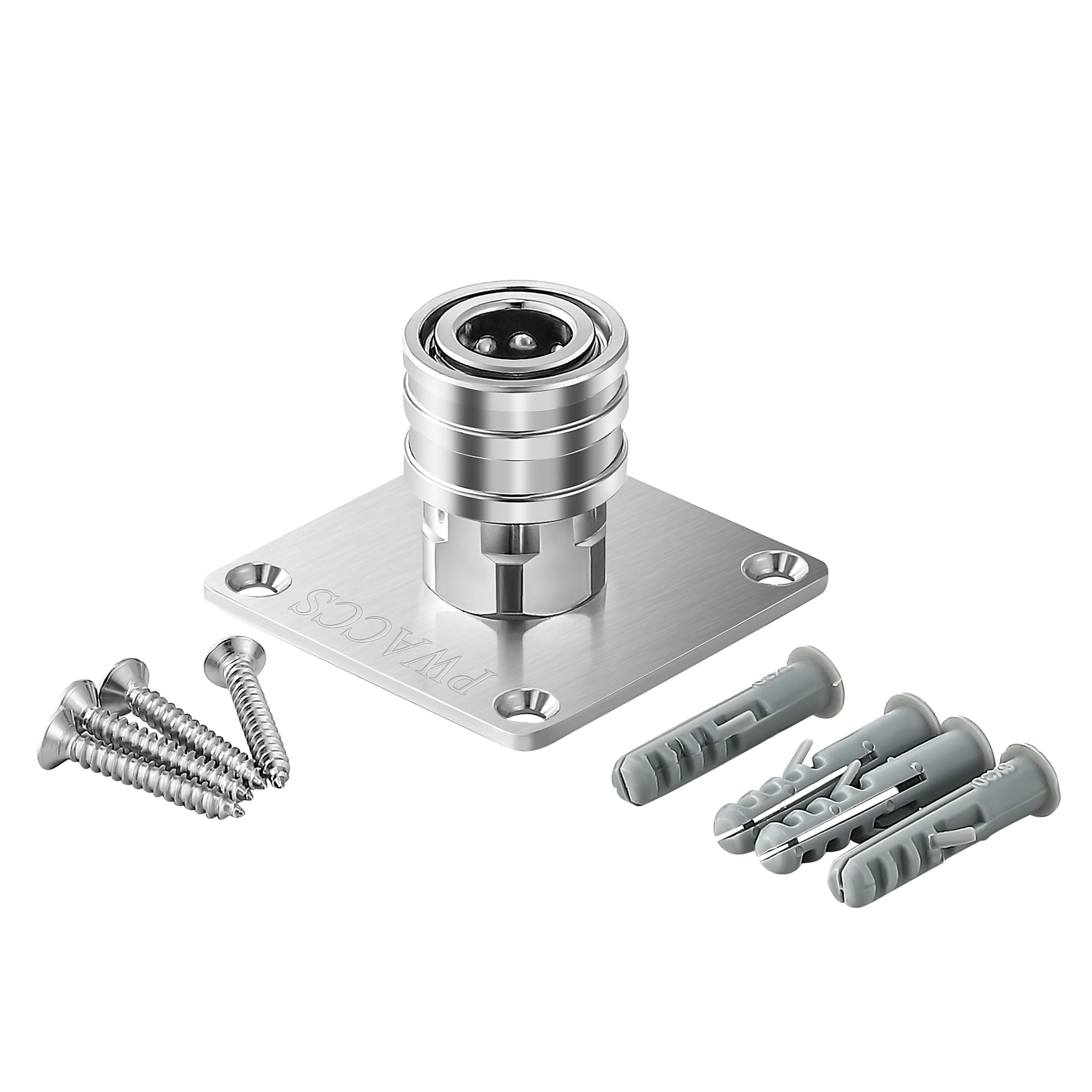 PWACCS Soporte de cañón de espuma para lavadora a presión, montaje automático de cañón de espuma de conexión rápida de 1/4 pulgadas, soporte de punta de boquilla de lavadora a presión de acero