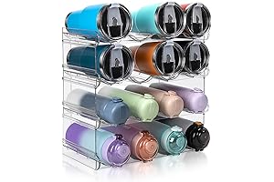 4 Tier Stackable Water Bottle Organizer