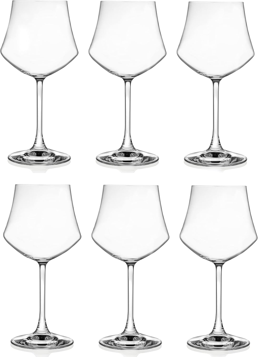 Lorenzo Ego-Red Wine Glass (6 Pack), Clear