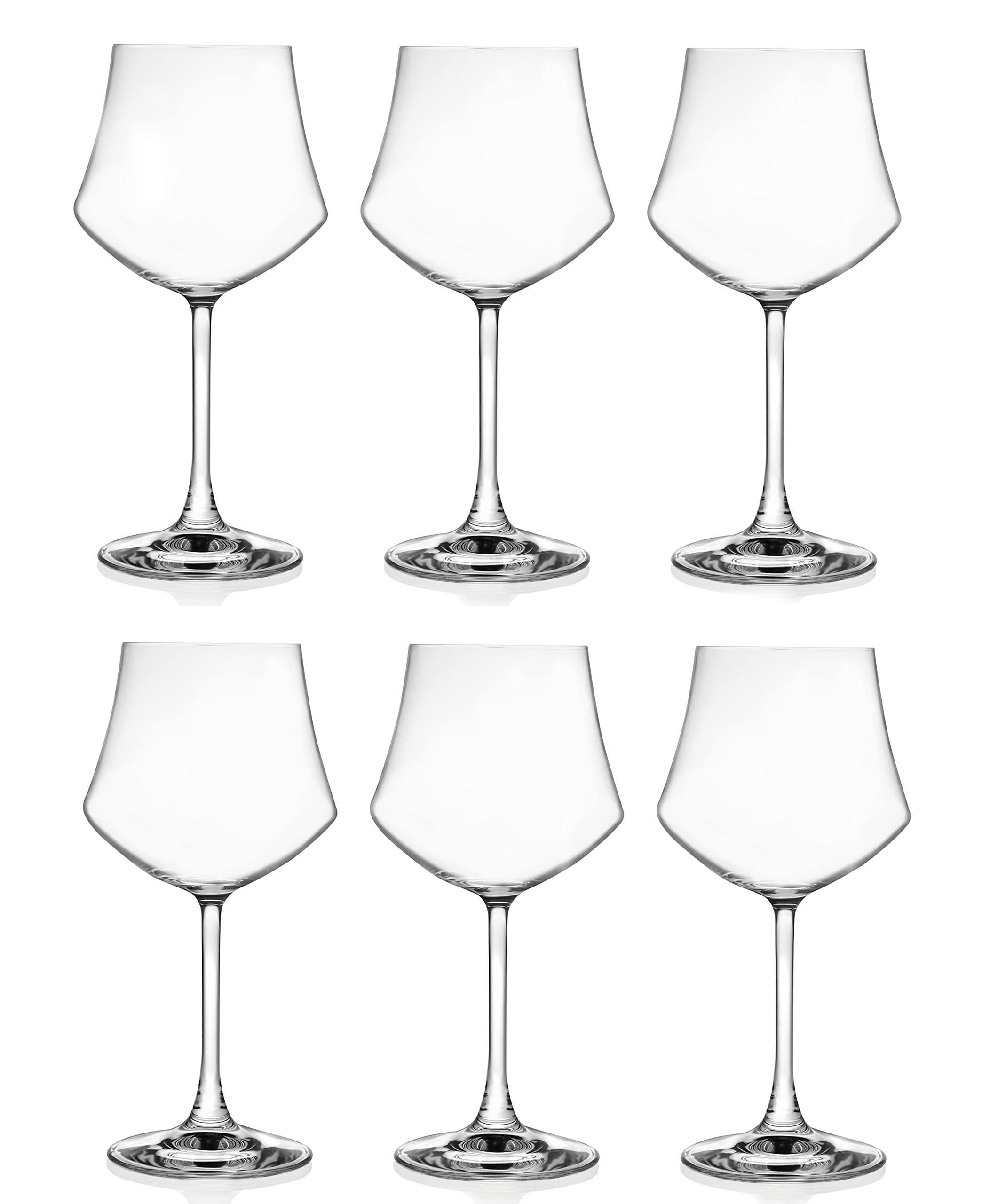 Amazon.com | Lorenzo Ego-Red Wine Glass (6 Pack), Clear: Wine Glasses