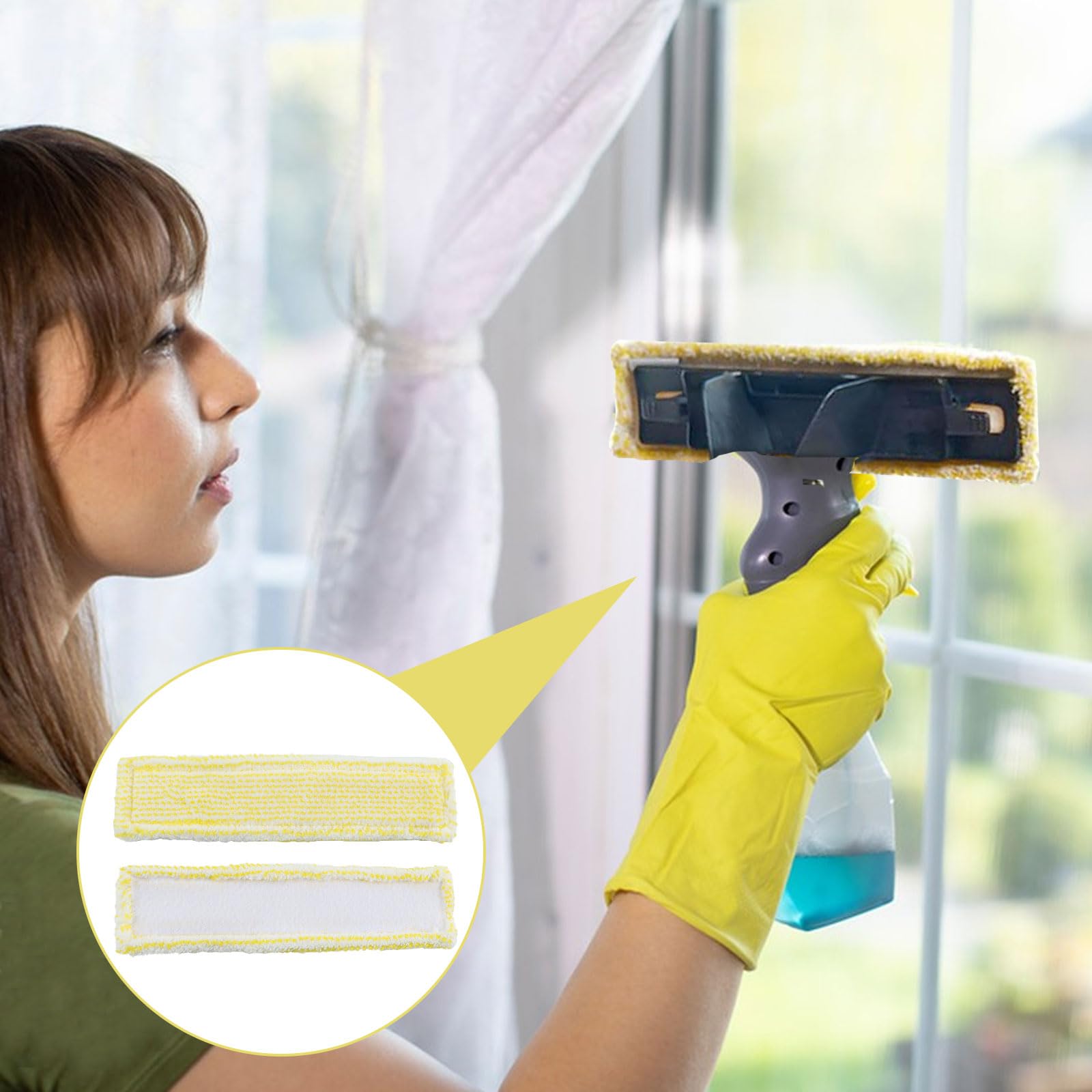 BouGPeng 3 Pièces Bonnette Microfibre Lingette pour Lave Vitre Karcher BouGPeng 3 Pièces Bonnette Microfibre Lingette pour Lave Vitre Karcher