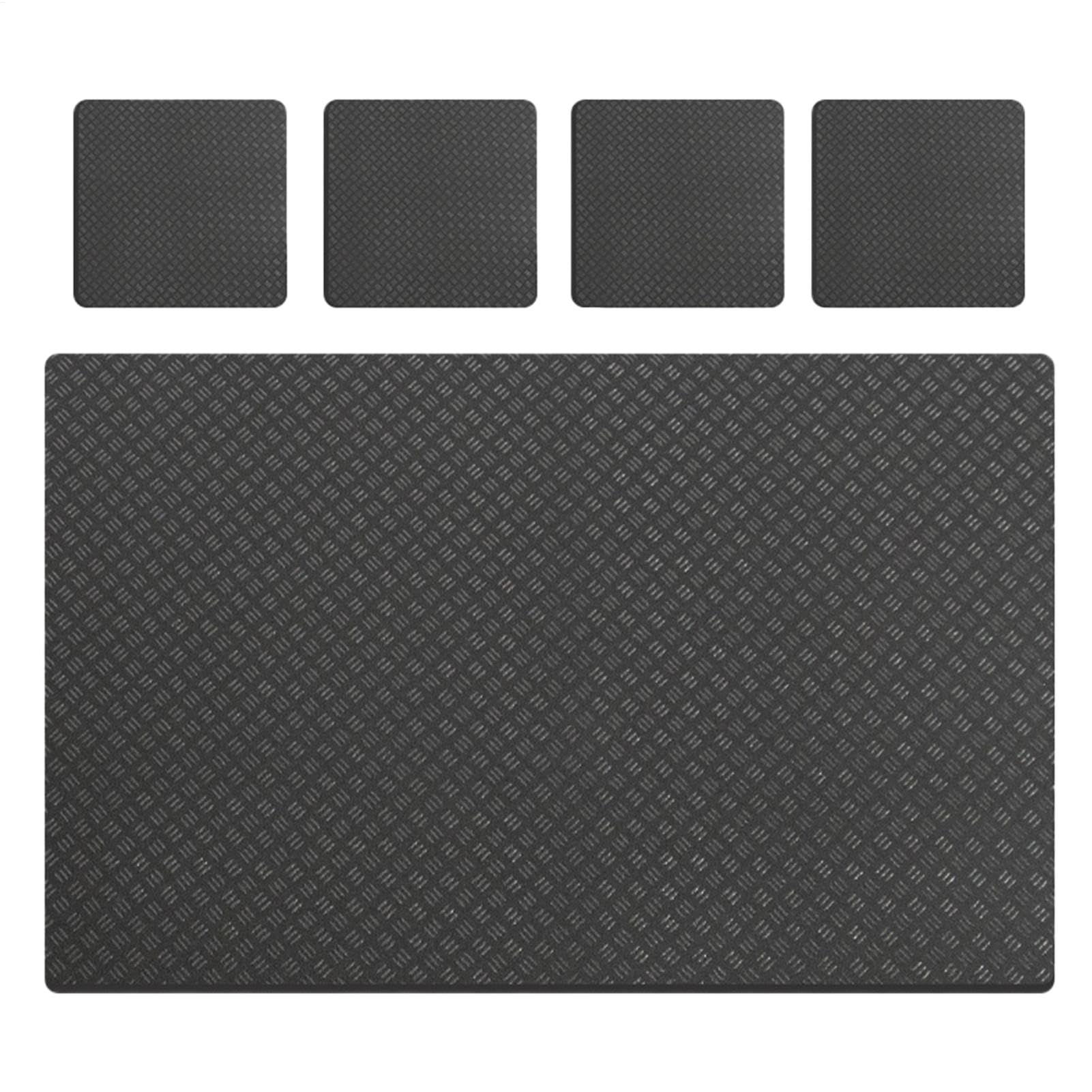 Rowing Machines Foldable, Treadmill Mat Set, Anti-Vibration Exercise Equipment Pad, About 10x10x0.5cm Noise-Reducing Floor Protector, Heavy-Duty Shock Absorption