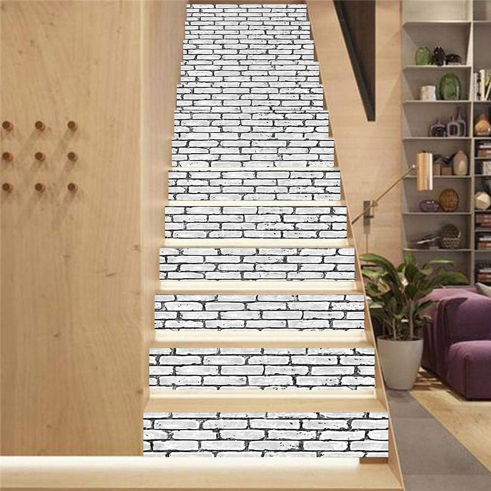 Papel pintado autoadhesivo para escaleras y contrahuellas, ideal