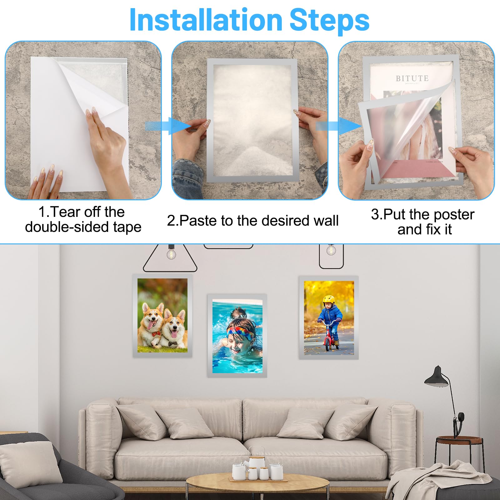 SAFE Acrylglas 3D Floating Frame Fotolijst Met Magneetsluiting Verkrijgbaar In Meerdere Afmetingen