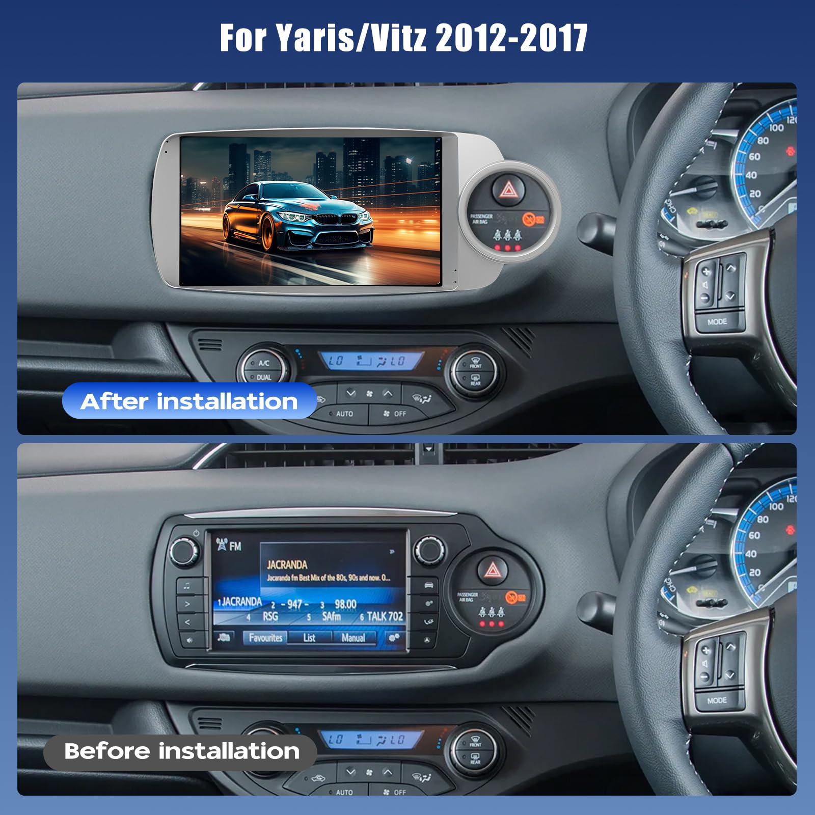 Junsun 8 Core Wireless CarPlay Android Auto Car Radio For Toyota Yaris 2012-2017 4G WIFI GPS Navigation Multimedia Stereo - 34