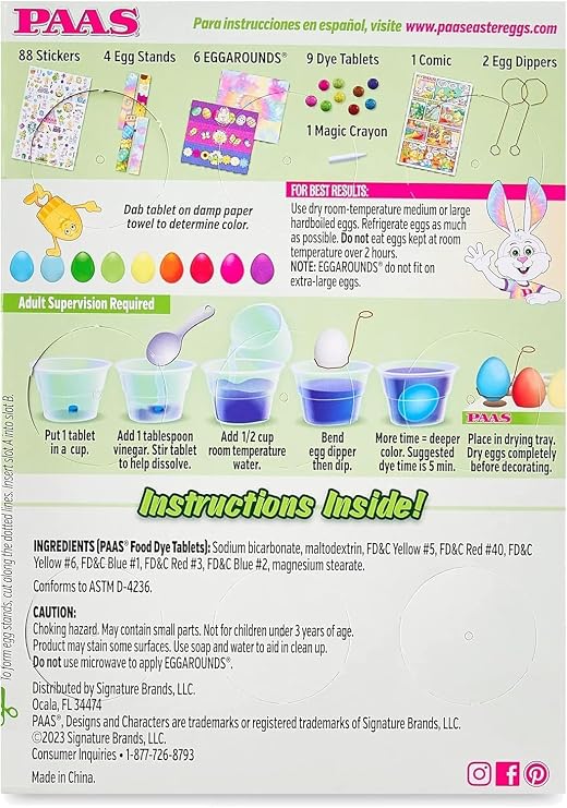 PAAS Deluxe Easter Egg Decorating Kit - America's Favorite Easter Tradition