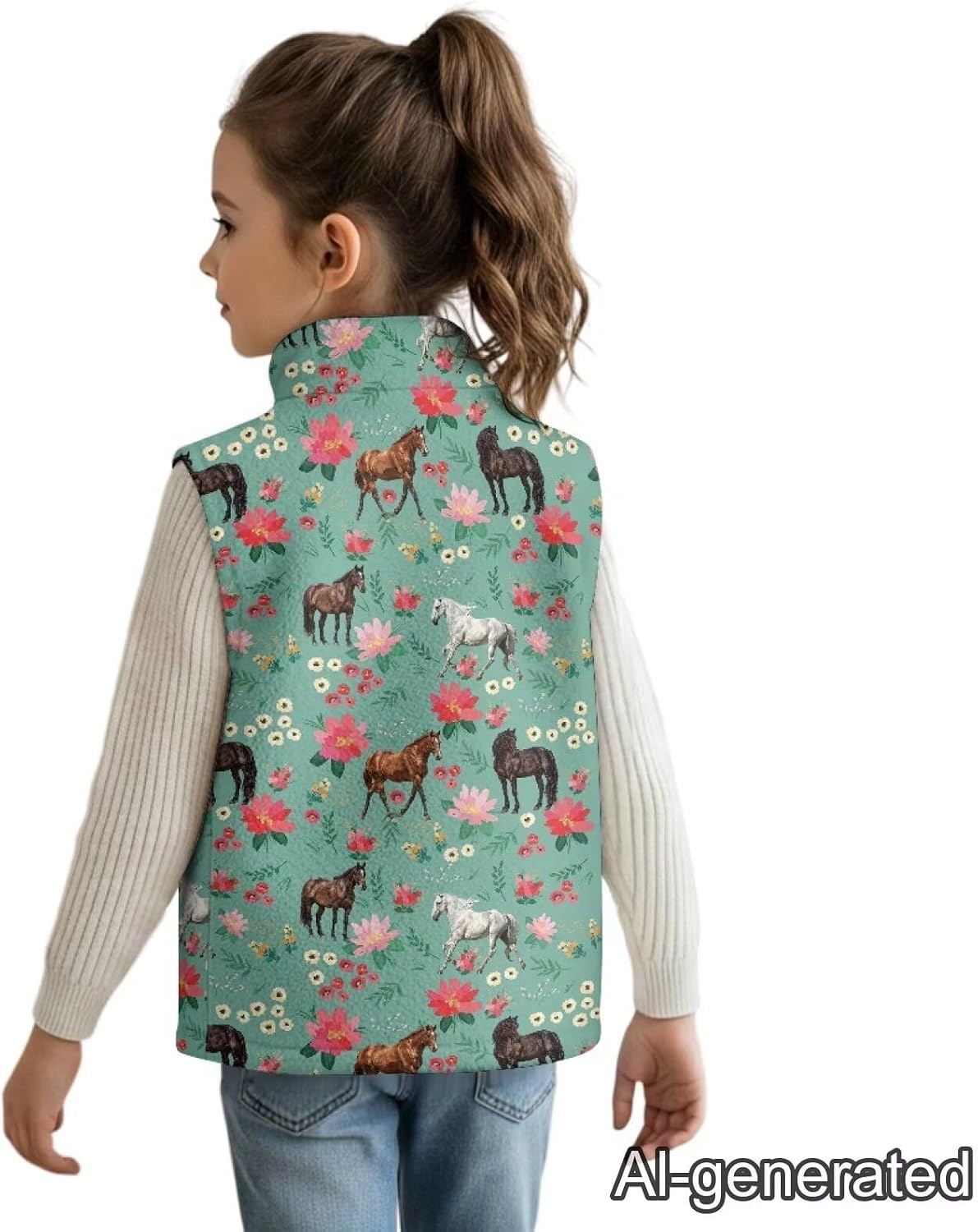 Dreaweet Girls Fuzzy Fleece Zip Up Vest with Pockets Lightweight Warm Sleeveless Jacket Coat for Toddler Youth 2T to 11-12Y