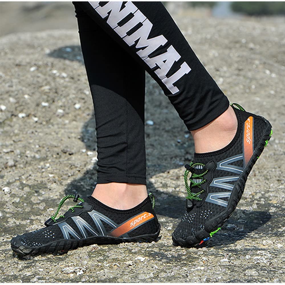 Damskie buty do wody, buty plażowe z kolorowymi wzorami i otworami drenażowymi Quick Dry oddychające buty do pływania Yoga Diving Boating dla Indoor i Outdoor