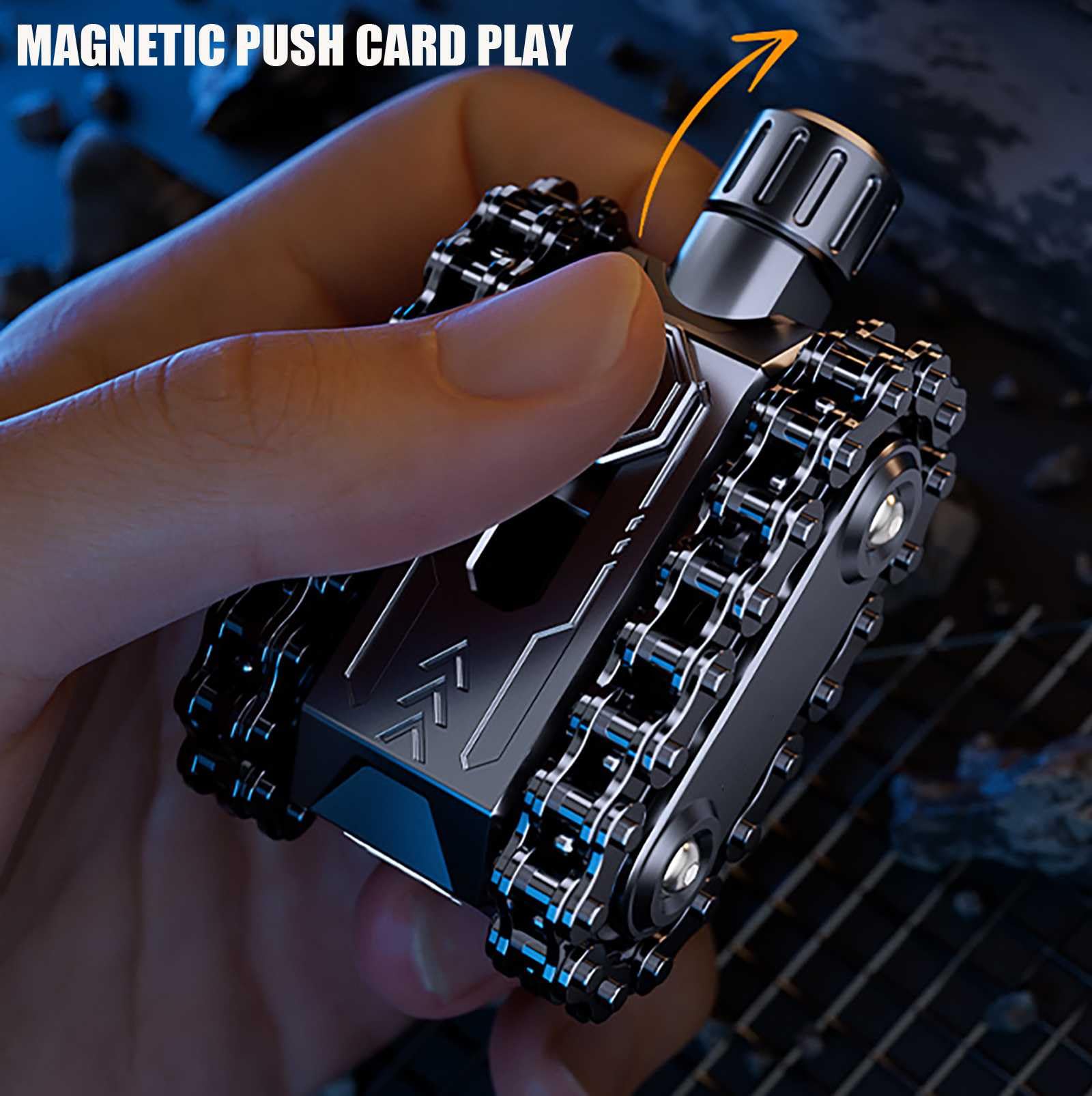Metal Decompress Toys, Modellazione Mecha Giocattoli alla Moda edc Spinti Meccanicamente Artefatto Antistress Comodo in Mano Giocattoli Antistress, per Donne E Uomini