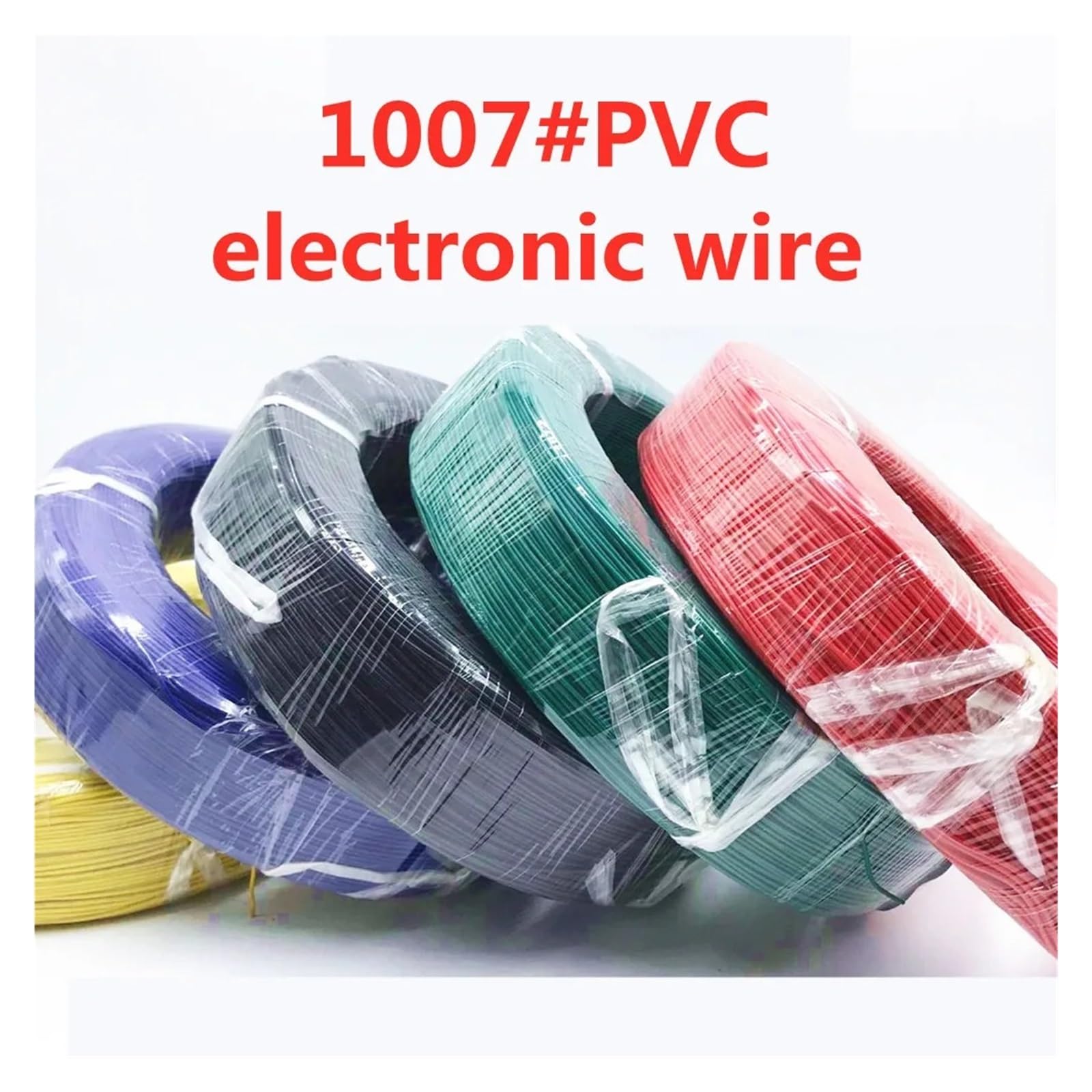 Cable electrónico de PVC UL1007 de 50 m Perfection(Gray,50m- 28 AWG)