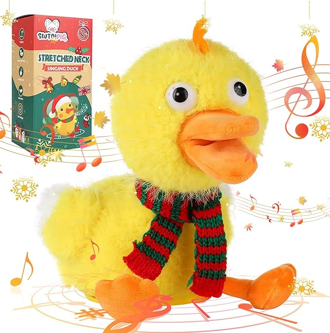 SWTOIPIG Singing Dancing Duck, Quacking Duck, Body Shaking