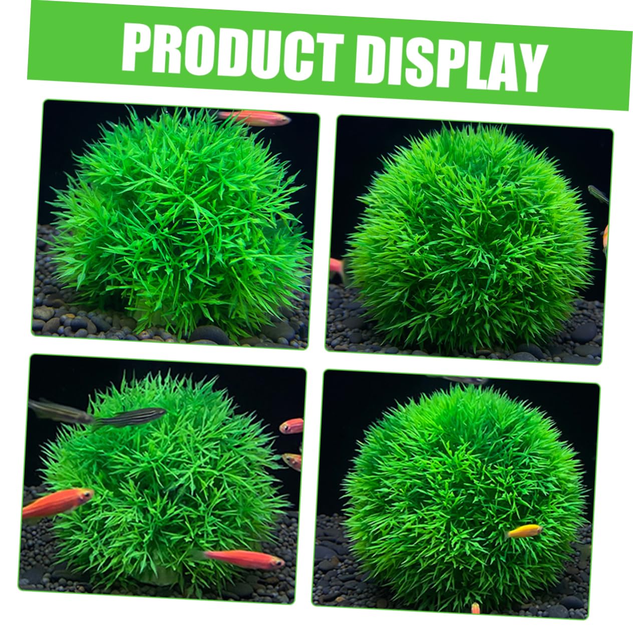 MAGICLULU 6stücke Aquarienpflanzen Wasserpflanzen Simulierte Grasball-Dekoration Für Fischbehälter Teich Und Aquarienlandschaft Und Für Fische