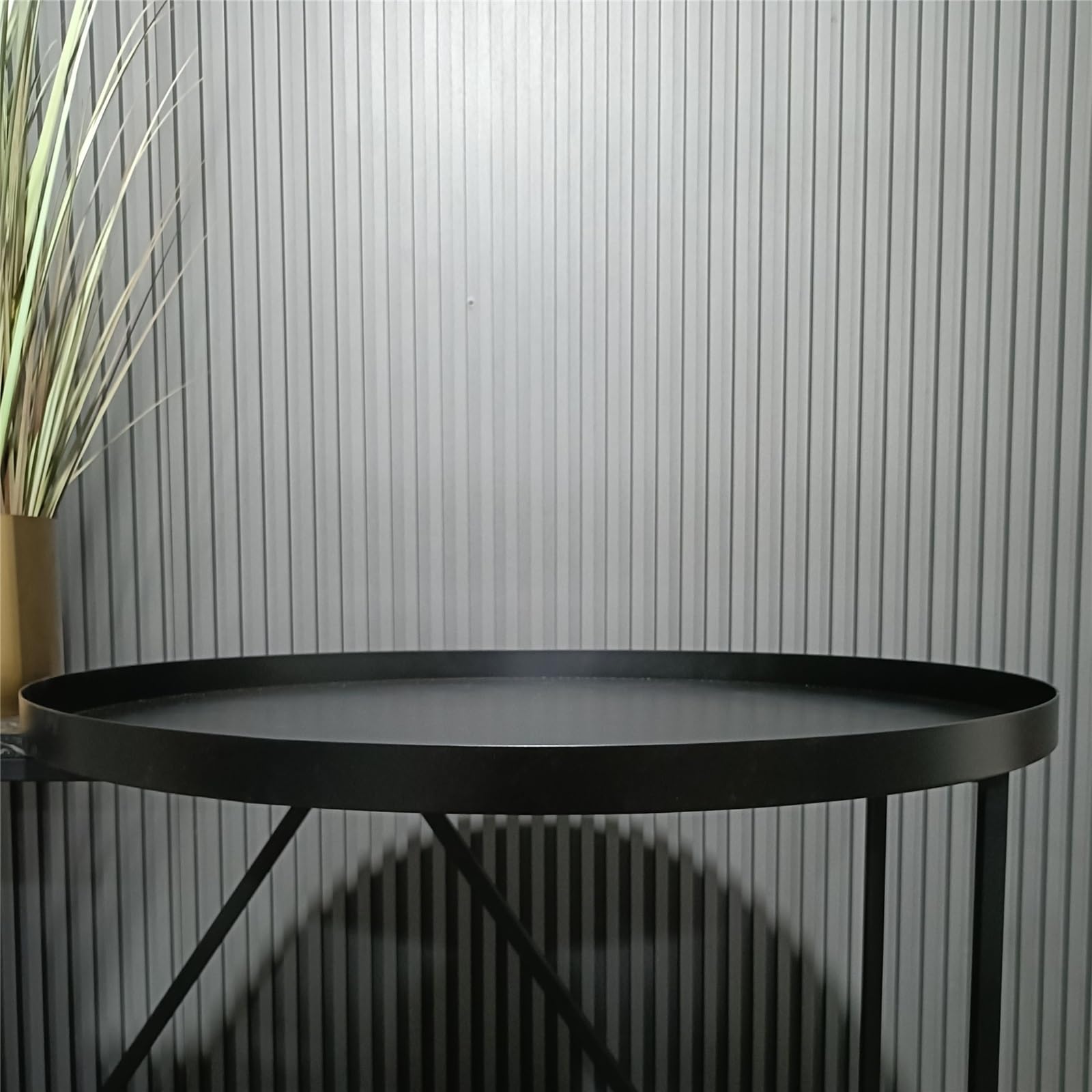 Wazon Ikebany Minimalistyczna, żelazna sztuka krajobrazu, okrągła taca do układania kwiatów i bonsai Doniczka do kompozycji kwiatowych(Mały)