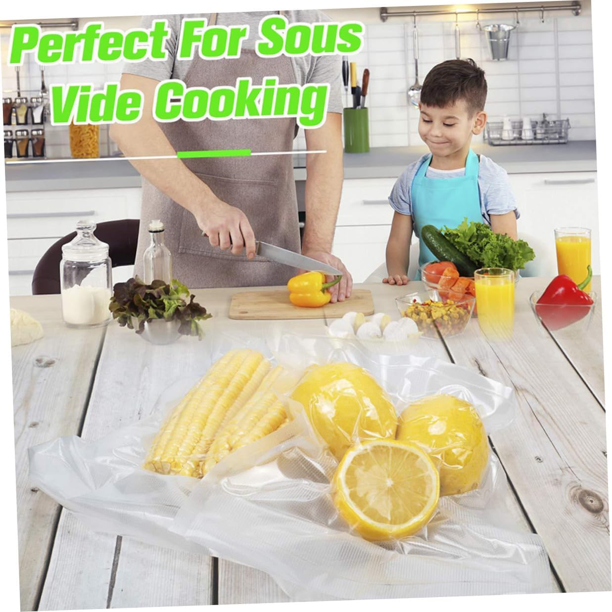 Multi-function Vacuum Sealer Bags Food Preservation Pouch Safety Vacuum Pouch 20x500cm 28x500cm Rolls Household Seal Bags for Kitchen Food StorageNO.5183