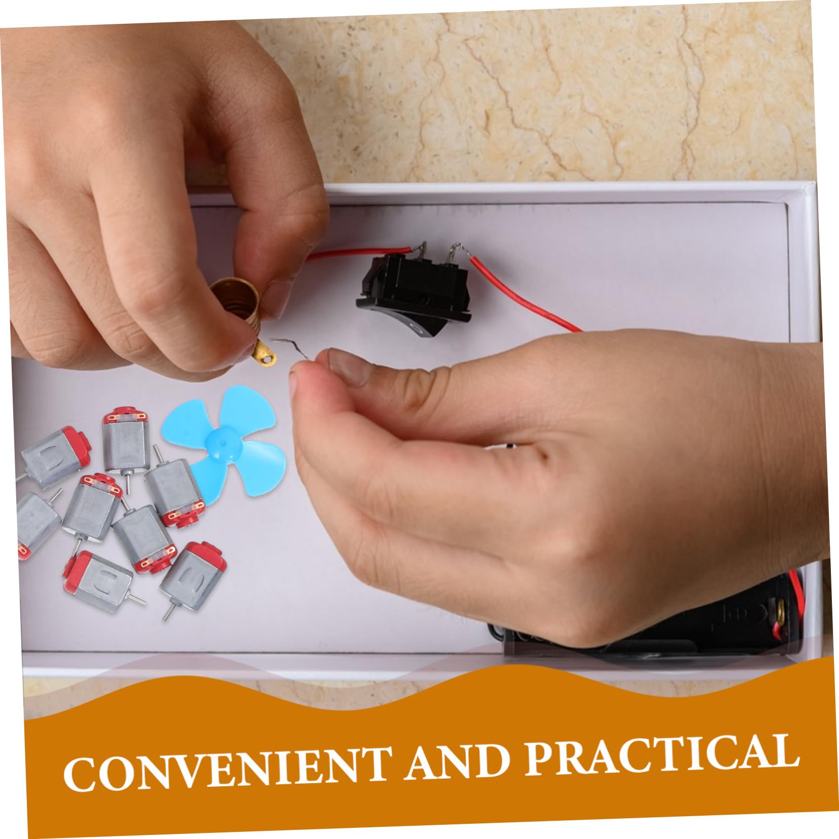 UKCOCO Juguetes Educativos para Kit de Experimentos Científicos Minimotor Eléctrico para Aficionados Experimento de Educación Científica Aulas Juego de Estudiantes