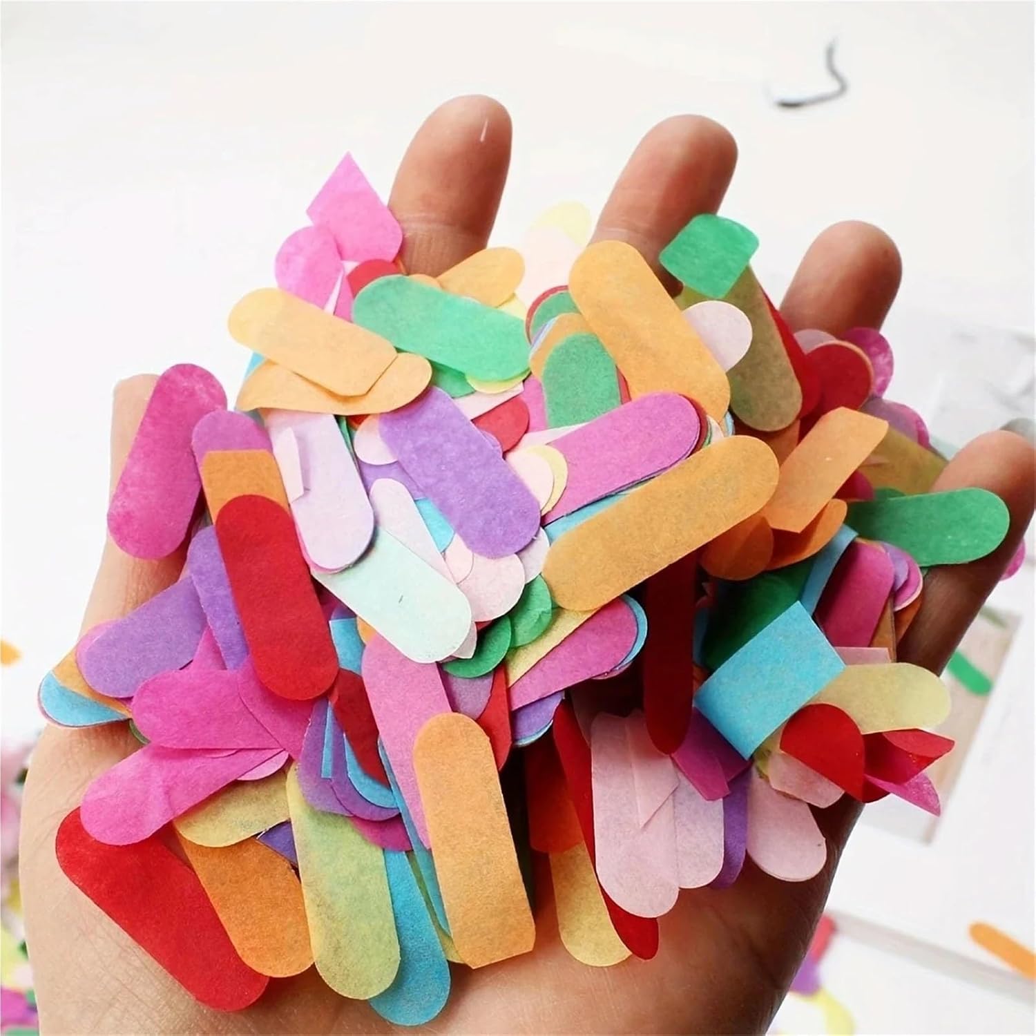 Table Confetti 8 Piece - Colorful Confetti Wedding Party, Birthday, Graduation Anniversary, Decoration Supplies Polychrome