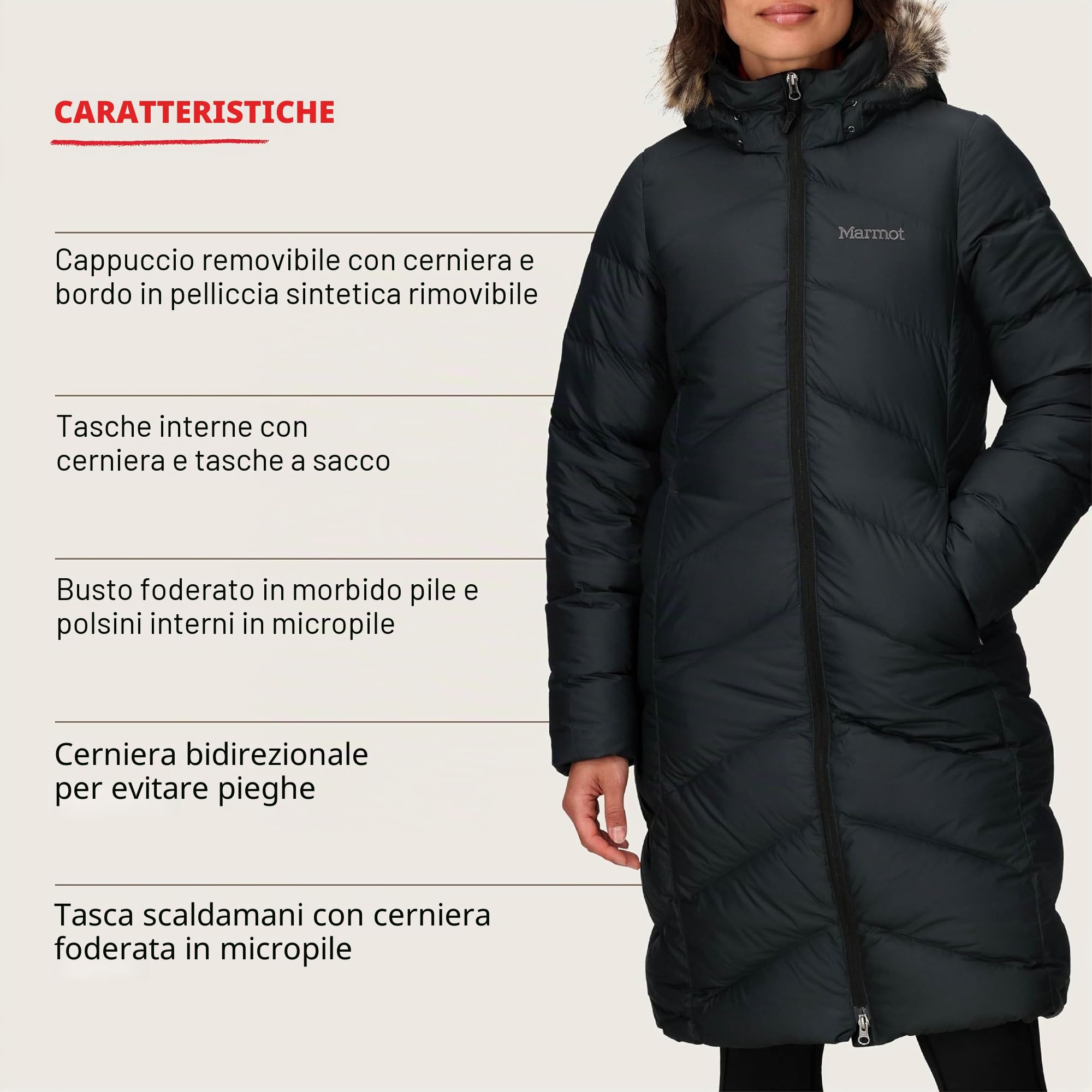 Marmot Wm's Montreaux Coat Piumino leggero isolante, densità dell'imbottitura 700, cappotto da esterno, giacca impermeabile idrorepellente, antivento Donna (Pacco da 1)